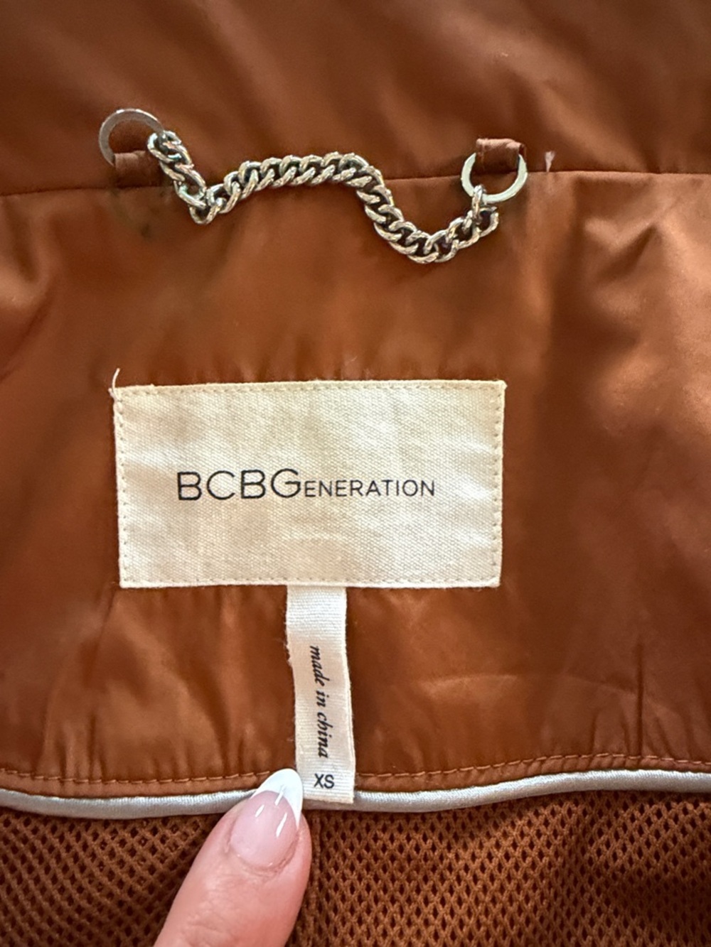BCBGeneration Rust Utility Jacket with Zip Pockets - Picture 2 of 12